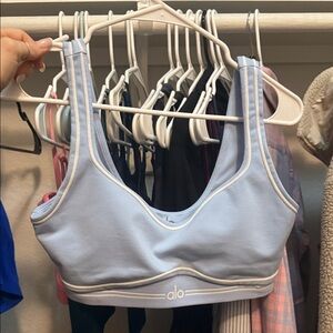ALO Yoga Sky Blue Sports Bra